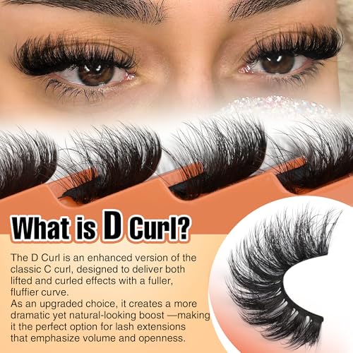 8D Mink Lashes 18mm Full Volume Dramatic Faux Eyelashes