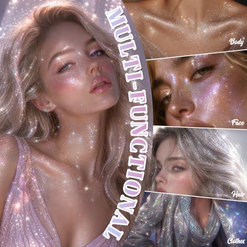 DAGEDA Rainbow Body Glitter Spray 30ML - Holographic Shimmer