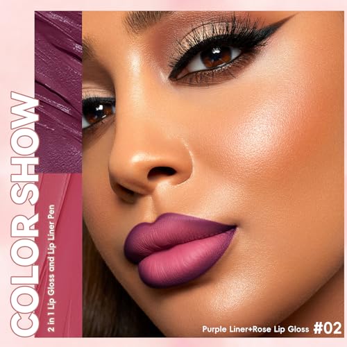 Noerrors Dual-End Lip Liner & Gloss Combo Set - 3 Colors