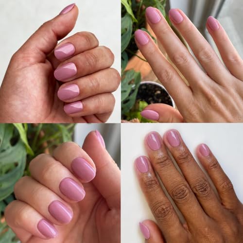 Olive & June Instant Mani Press-On Nails World Lit - Salon Quality, Reusable Fake Nails