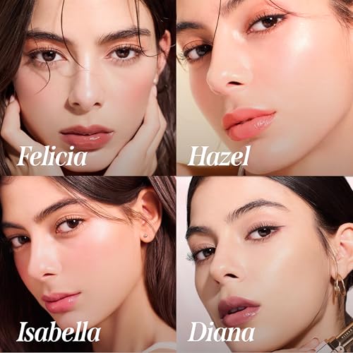 DEARDAHLIA Lip Paradise Sensual Lip Glow (Isabelle) - Hydrating Vegan Lipstick with Glossy Finish, Vibrant Color, Smooth Application, Natural Radiant Glow & Shea Butter Nourishment, 0.11 oz