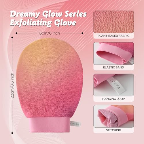 LOTTA Exfoliating Glove | Dead Skin Removal Body Scrub Mitt