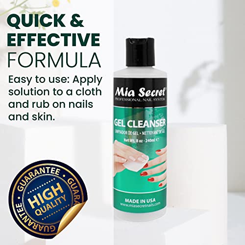 Mia Secret - Gel Cleanser multiple sizes UV Gelux and Gel Systems Cleanser (8 oz.)