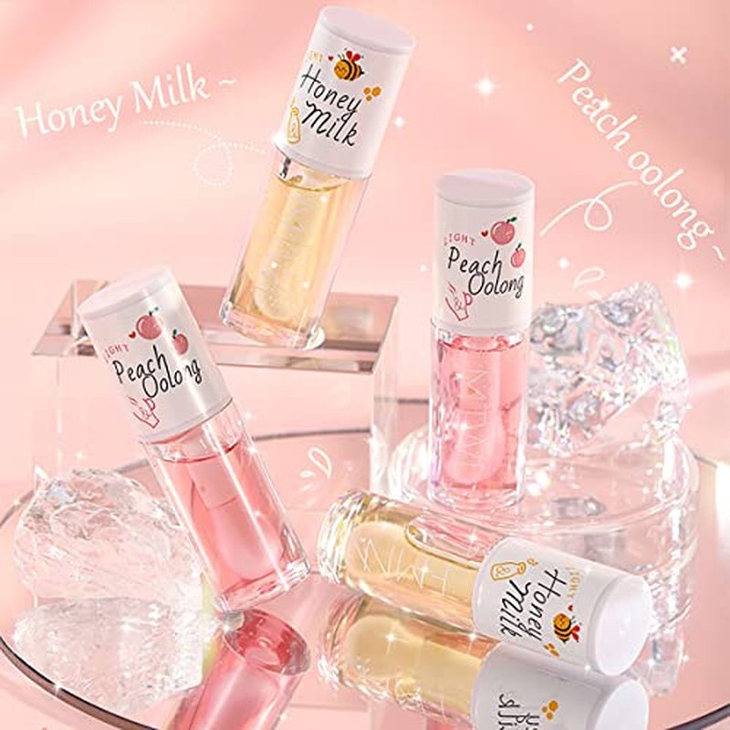 Crystal Jelly Lip Oil - 2Pcs Moisturizing Lip Gloss & Balm