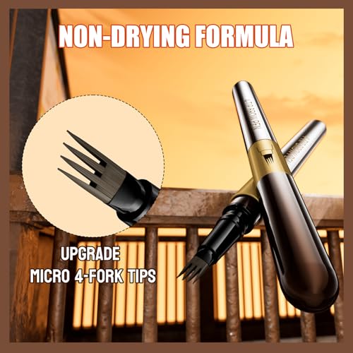 4-Tip Microblading Eyebrow Pencil Waterproof Brown