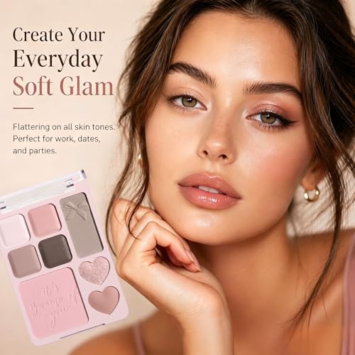 All-in-One Eyeshadow and Blush Palette - Velvet Matte & Shimmer