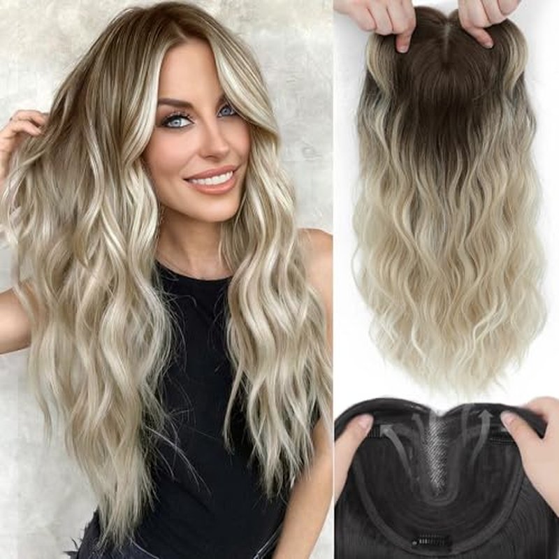 20-Inch Clip-In Hair Toppers for Women with Thinning Hair