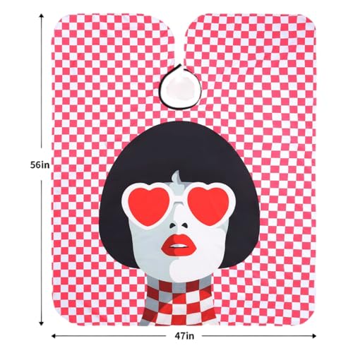 YELEGAI Professional Hair Cutting Cape (2 Pack) with Adjustable Snap Closure – Fashionable Woman