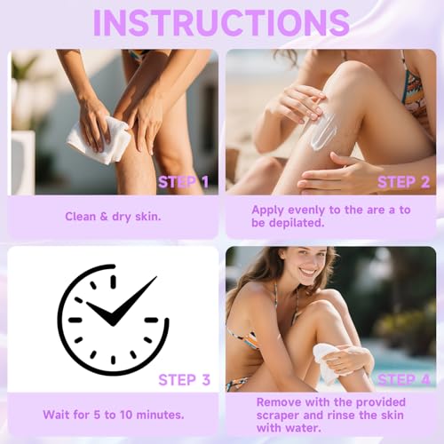 Hair Removal Spray for Sensitive Skin - Fast-Acting Aloe Formula