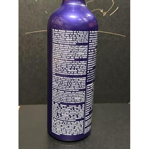 GK HAIR Global Keratin Silver Bombshell Purple Shampoo (24 Fl Oz/710ml) For Blonde, Platinum, Ash, Silver & Gray Hair Moisturizes Dry & Damaged Removes Yellow Brassy Tones