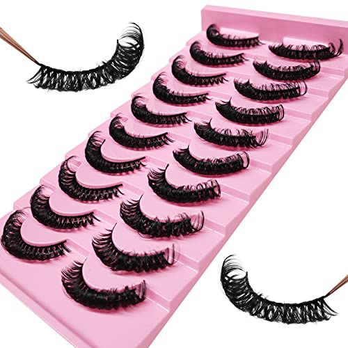 3D D Curl 15mm Wispy Mink False Lashes - 10 Pairs
