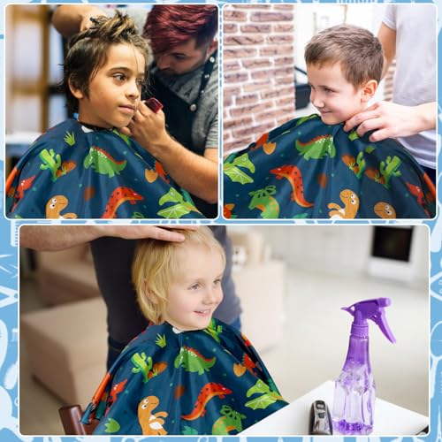 Kids Hair Cutting Cape 3-Pack | Cartoon Barber Apron for Children