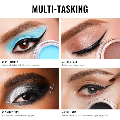 Oulac Matte Eyeshadow 3-in-1 Waterproof Eyeliner Primer