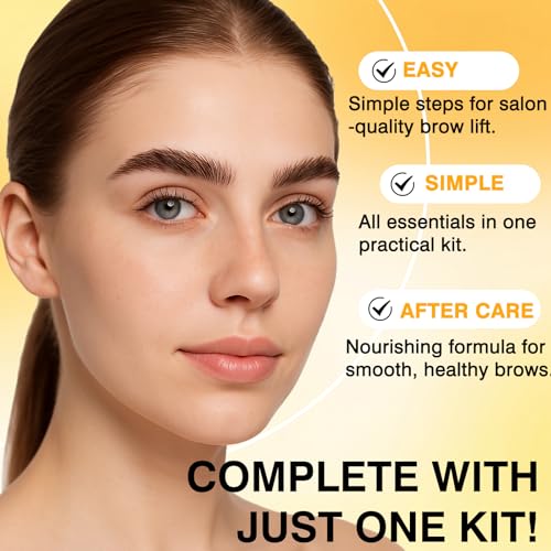 Brow Lamination Kit ? DIY Eyebrow Lamination Kit for Salon-Quality Results at Home, Instant Brow Lift for Fuller, Thicker, More Beautiful Brows, Easy to Use for Professionals & Beginners