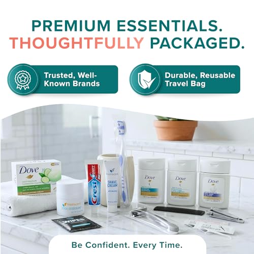 5 Pack Travel Hygiene Kits – 20-Piece Toiletries
