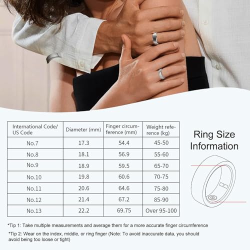 ZBNMY Smart Ring - Black, Size 9 for Stylish Connectivity