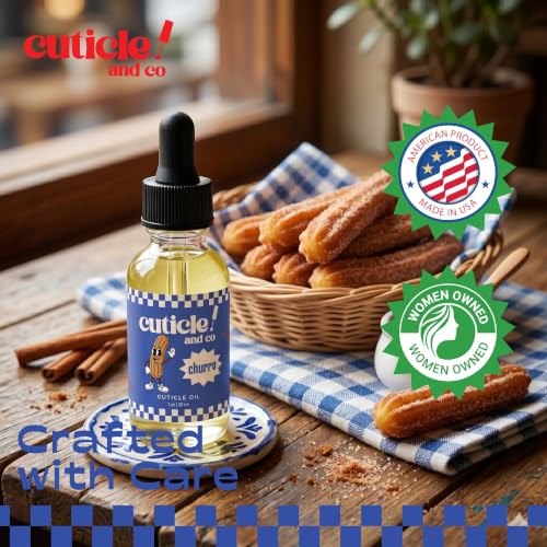 Churro Scented Cuticle Oil - Fast-Absorbing Nail Moisturizer 1 oz