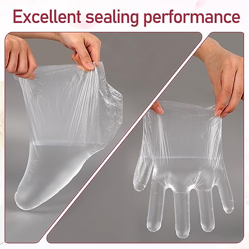 200 Pack Disposable Paraffin Wax Liners for Hand and Feet Spa Treatment