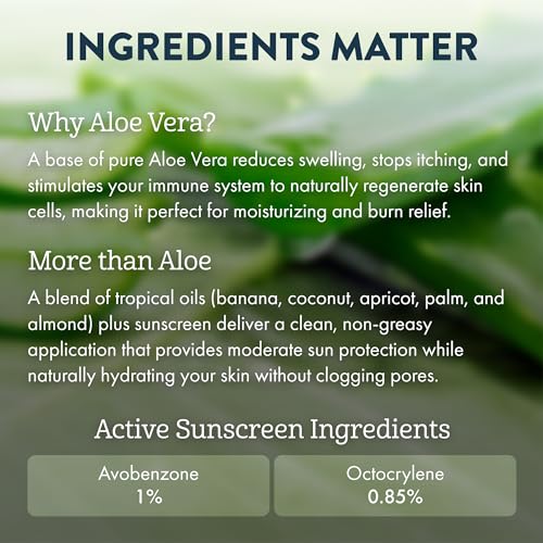 Aloe Up Tanning Oil Spray SPF 4, 6 oz - Aloe Vera Sun Protection
