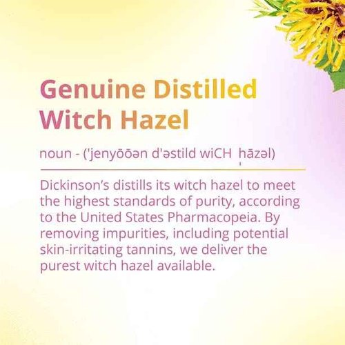Dickinson's Original Witch Hazel Refreshingly Clean Cleansing Cloths with Aloe, 4 Pack, 25 Cloths per Pack