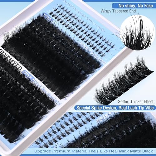 Manga Lash Clusters Kit - Spiky & Volume 12-20mm with Bottom Lashes