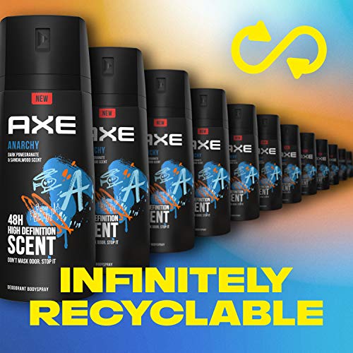 AXE Anarchy Body Spray Deodorant for Men 4 oz (Pack of 6)