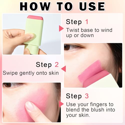 Cream Blush Stick - Waterproof Buildable Highlighter Contour