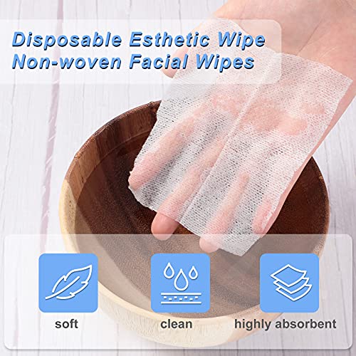 Leelosp 600 Disposable Esthetic Wipes 2x2 Inch Non-Woven Facial Pads