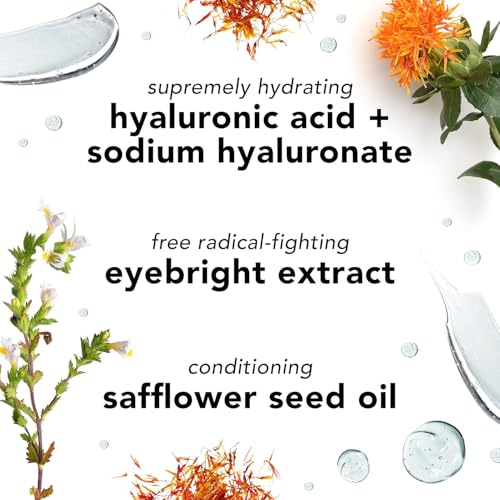 Mario Badescu Hyaluronic Eye Cream, 0.5 oz with Mario Badescu Seaweed Night Cream for Combination, Oily & Sensitive Skin| Oil-Free Moisturizer with