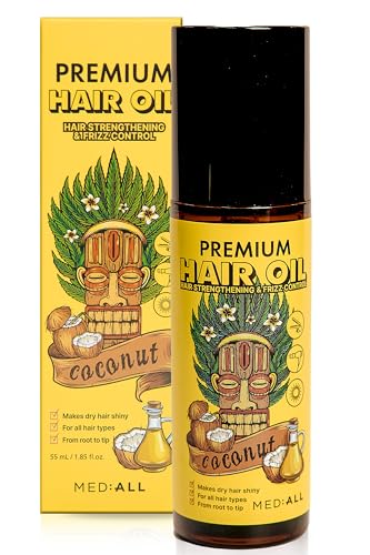 Premium Hair Oil for Damaged & Frizzy Hair with Argan & Coconut