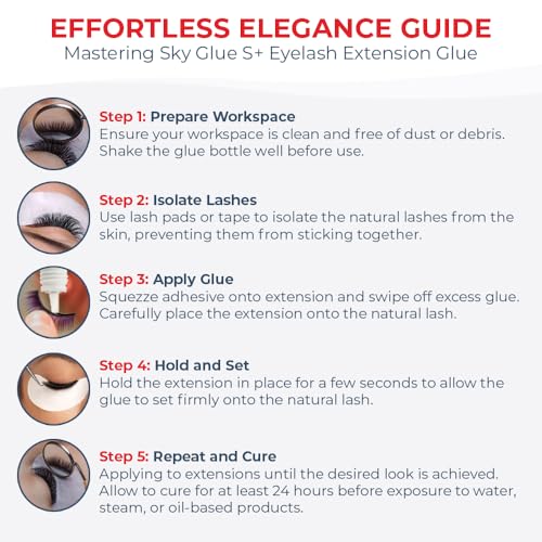 Existing Beauty Sky Glue S+ Eyelash Extension Glue 2 Pack, 1-2 Sec Dry, 10 mL