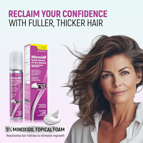 Minoxidil 5% Foam for Women Hair Regrowth, 2.11 Oz