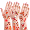 300 Lobster Theme Tattoos Temporary Stickers Suitable for Beach Luau Seaside Birthday Party Favors Supplies Decorations Goodie Bag Stuffers