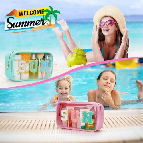 Clear SUN Waterproof Makeup Bag for Beach & Pool
