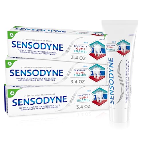 Sensodyne Sensitivity Gum and Enamel Mint Toothpaste - 3.4 oz (3 Pack)