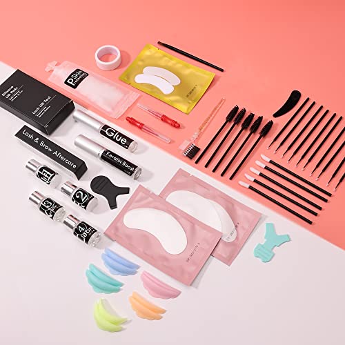 Lash Lift Kit, Lash Lifting and Brow Lamination 2 in 1, DIY Eyelash Perm At Home, Perming Lashes With Strong Glue(lash and eyebrow lift kit)