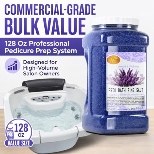 SPA REDI Foot Soak for Pedicures – Mineral Detox & Nourishment 128 Oz