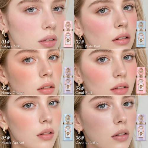 3-Piece Waterproof Liquid Blush Set - Long-Lasting Cheek Color