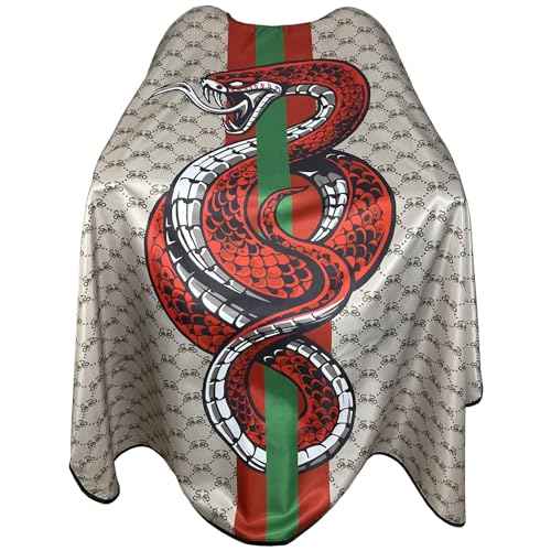 Barber Capes Hair Cutting Capes Salon Stylist Capes with Snaps Waterproof Professional Large Barber Hairdresser Gown Cape- 63¡±¡¿ 56¡±(SNAKE)
