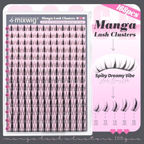Manga Lash Clusters 10-18MM Invisible Band Anime Eyelash Extensions