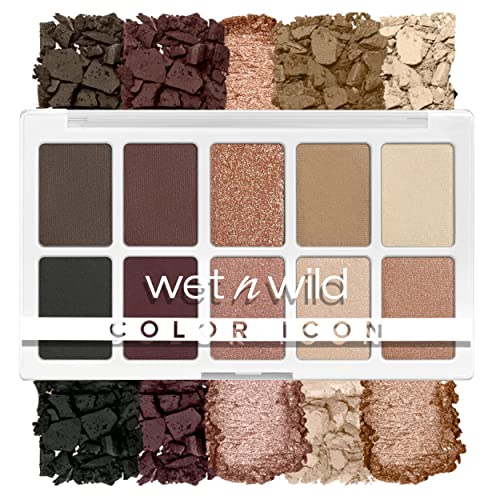 Wet n Wild Color Icon 10-Pan Eyeshadow Palette, Brown Nude Awakening