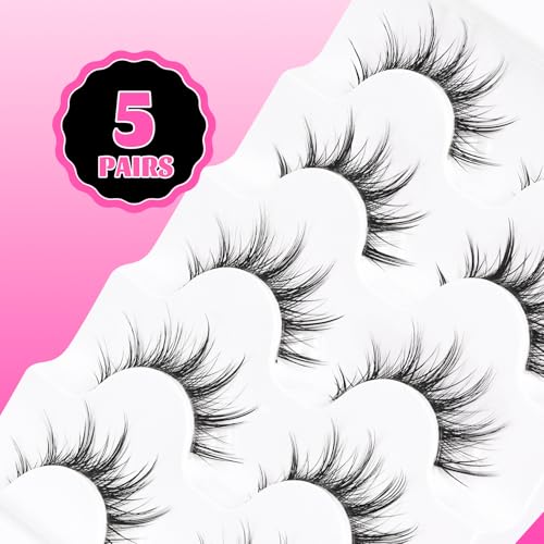 Veleasha Manga Lashes - 5 Pairs Spiky False Eyelashes