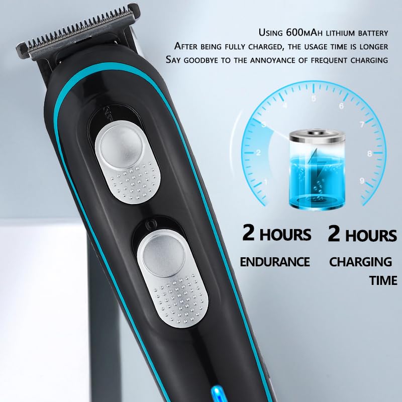Cordless T-Blade Hair Clippers for Men – Professional Trimmer