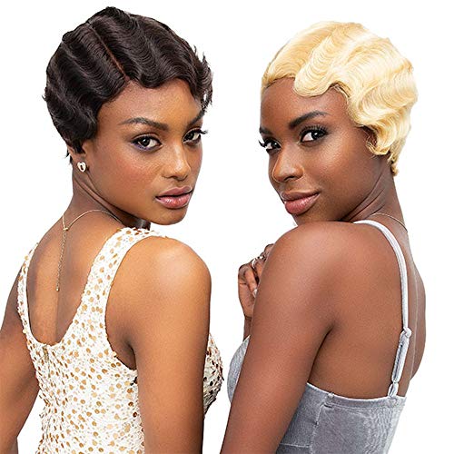 Janet Collection 100% Human Remy Wig Mommy Parting Off Black 1B