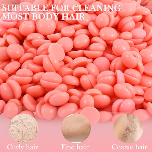 Wax Beads Bulk - 3.3lb Wax Beans Supplies for Esthetician - Professinal Painless Waxing for Face, Upper Lip, Bikini, Leg, Women Natural Melting Kit - Hypoallergenic Hard Wax Beads Bulk