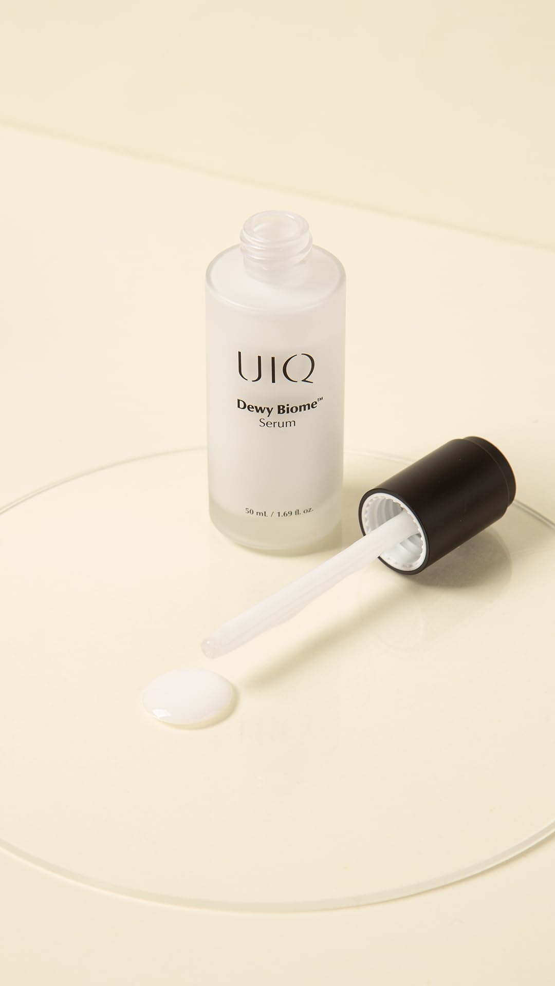 UIQ Dewy Biome™ Serum - Instant Moisturzing, Hydrating, Korean Skincare, Dermatologically Tested Moisturizing Serum for Dry Skin, Fragrance-Free 1.69 fl. oz.