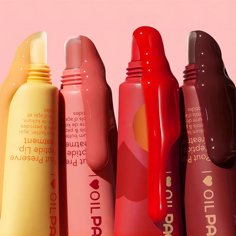 4-Pack Tinted Lip Gloss with Peptides | Hydrating Jelly