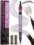 iMethod 2-in-1 Eyebrow Pen - Dark Brown Microblading Brow Pencil