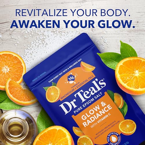 Epsom Salt Soak with Vitamin C & Citrus Essential Oils - 3 lbs