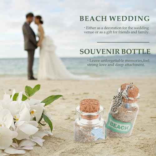 JIUYUE 55 pcs 20 ml Glass Bottle Cork Mini,Jars with Cork Lids (0.7 oz-1.18x1.97 inch)